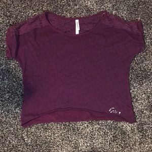 Purple crop top